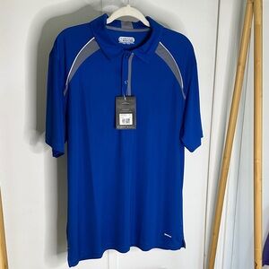 Ontour Blue‎ Men's Polo Shirt golf shirt size large